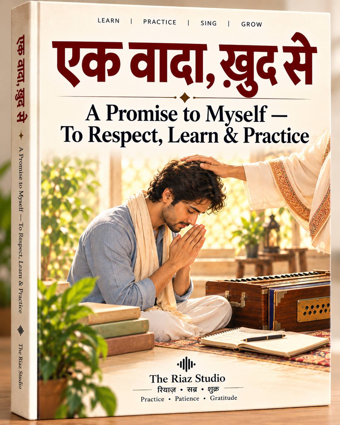 प्रतिज्ञा एवं उपयोग के नियम — Pledge & Learning Guidelines (The Riaz Studio E-Book cover)